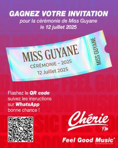 Chérie FM Guyane partenaire officiel de la cérémonie MISS GUYANE 2025